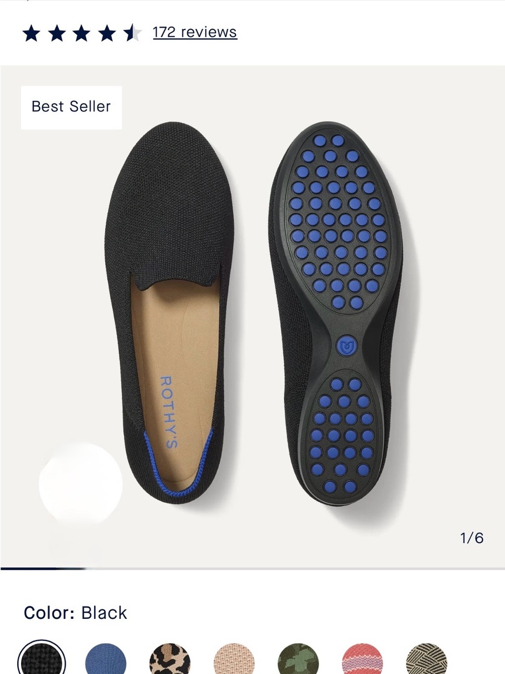 Rothy's The Daily Loafer in Black
